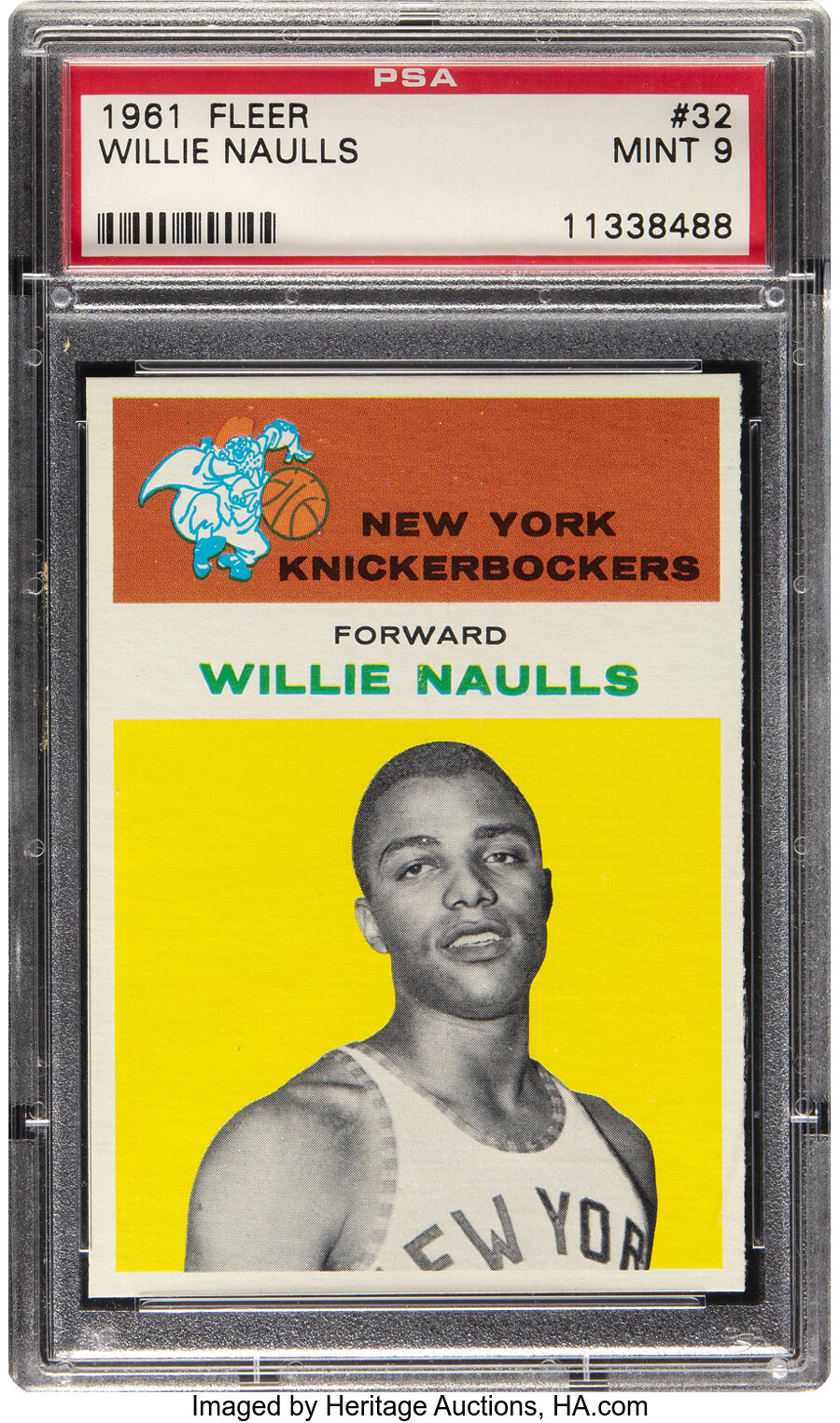 1961 Fleer Willie Naulls #32 PSA Mint 9 - Two Higher!