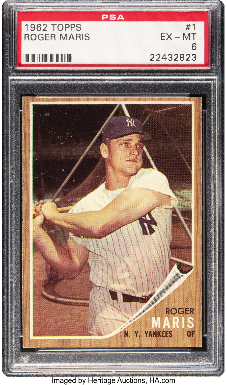 1962 Topps Roger Maris #1 PSA EX-MT 6