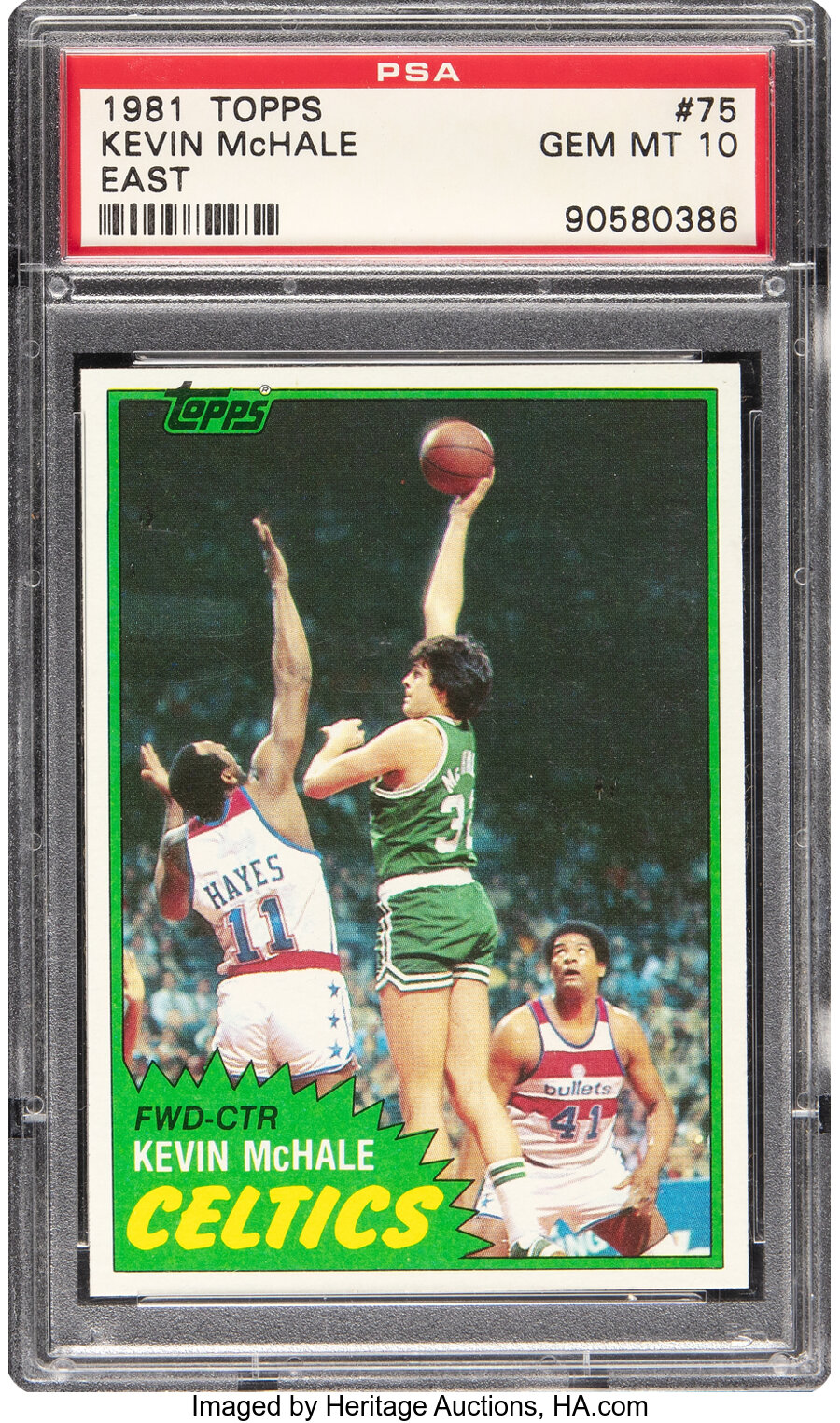 1981 Topps Kevin McHale (East) Rookie #75 PSA Gem Mint 10