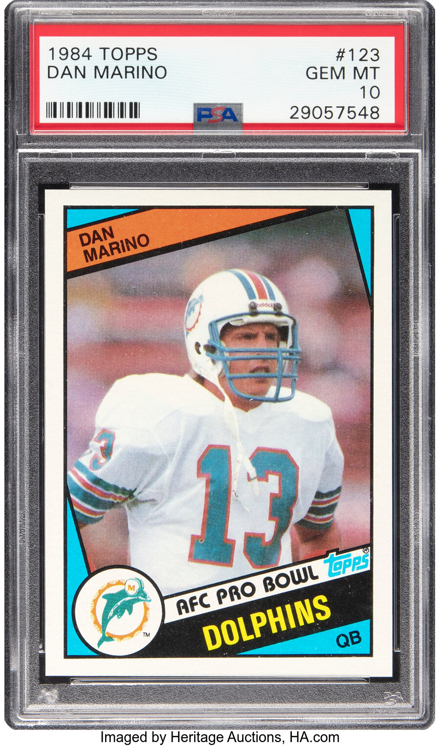 1984 Topps Dan Marino Rookie #123 PSA Gem Mint 10