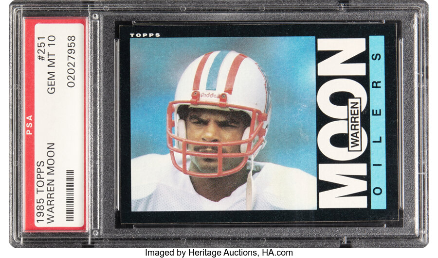 1985 Topps Warren Moon Rookie #251 PSA Gem Mint 10