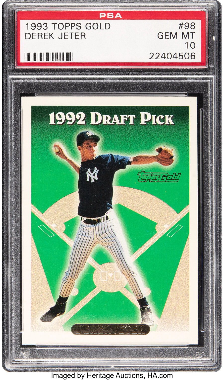 1993 Topps Gold Derek Jeter Rookie #98 PSA Gem Mint 10