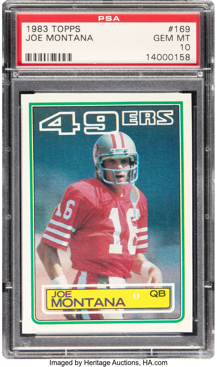 1983 Topps Joe Montana #169 PSA Gem Mint 10