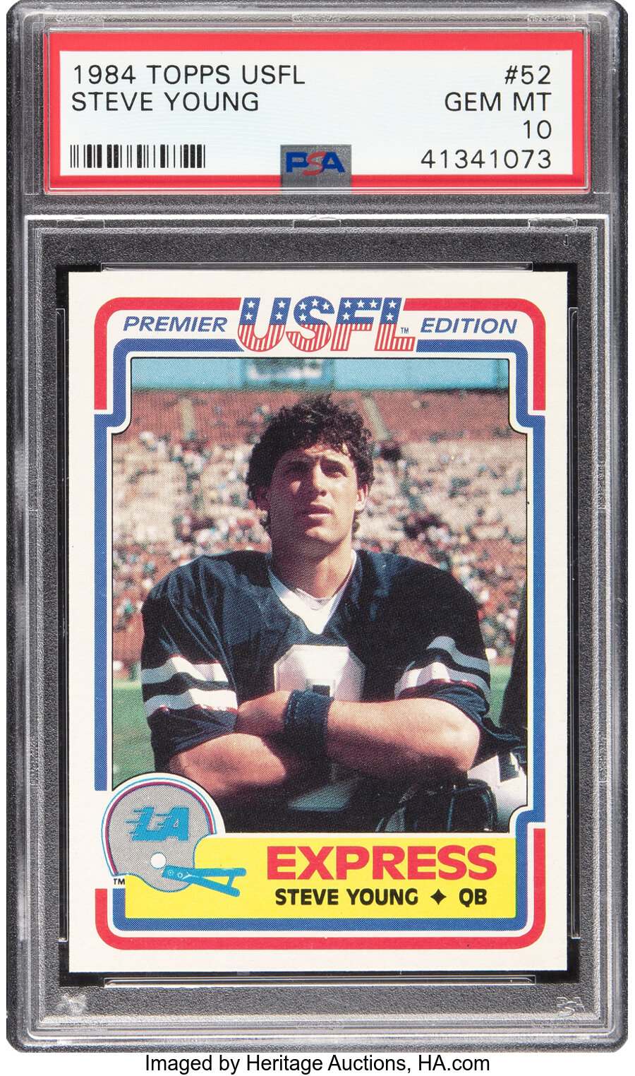 1984 Topps USFL Steve Young Rookie #52 PSA Gem Mint 10