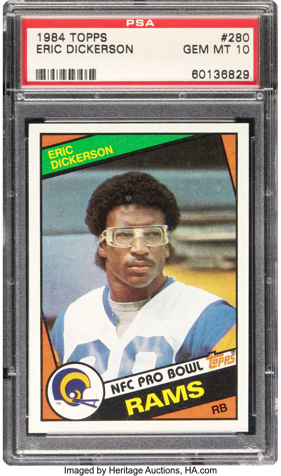 1984 Topps Eric Dickerson Rookie #280 PSA Gem Mint 10