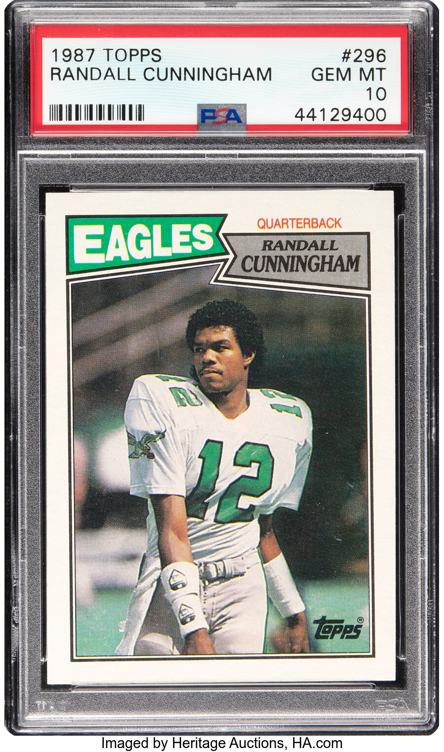 1987 Topps Randall Cunningham Rookie #296 PSA Gem Mint 10