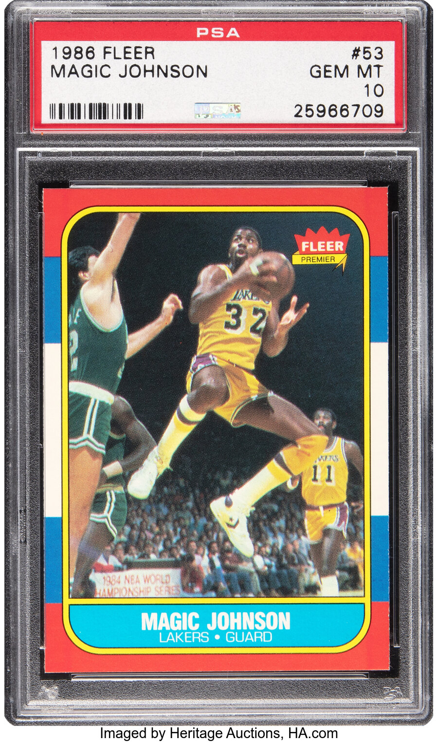 1986 Fleer Magic Johnson #53 PSA Gem Mint 10