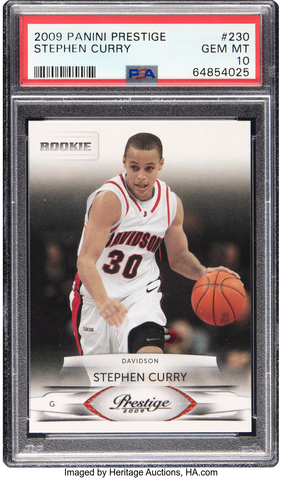 2009 Panini Prestige Stephen Curry #230 PSA Gem Mint 10