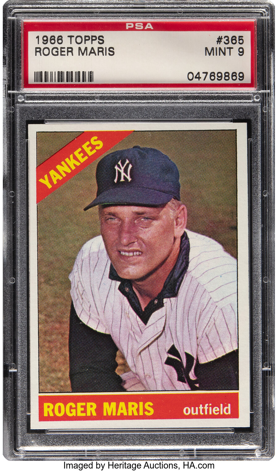 1966 Topps Roger Maris #365 PSA Mint 9 - Only One Higher!