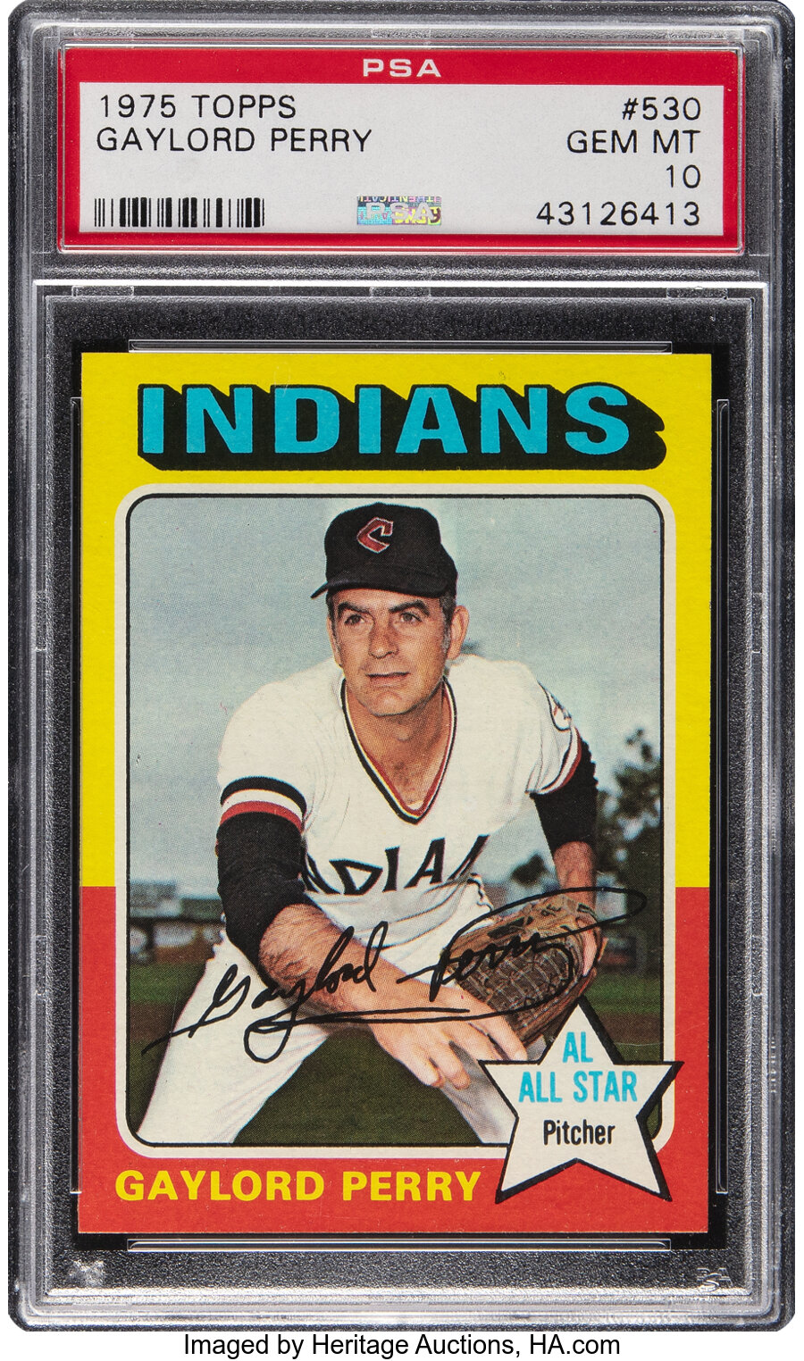 1975 Topps Gaylord Perry #530 PSA Gem Mint 10 - Pop Four!