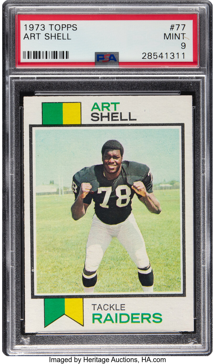 1973 Topps Art Shell Rookie #77 PSA Mint 9