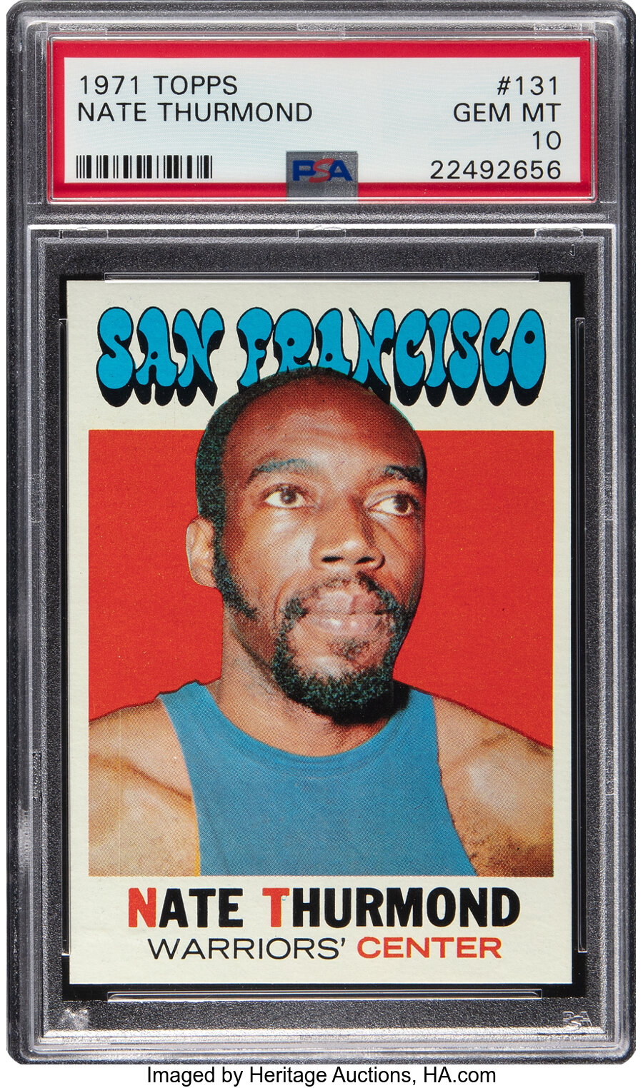 1971 Topps Nate Thurmond #131 PSA Gem Mint 10