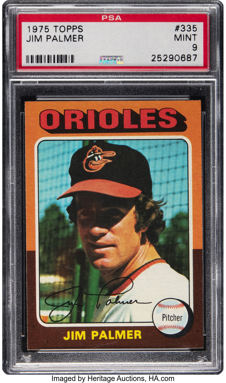 1975 Topps Jim Palmer #335 PSA Mint 9