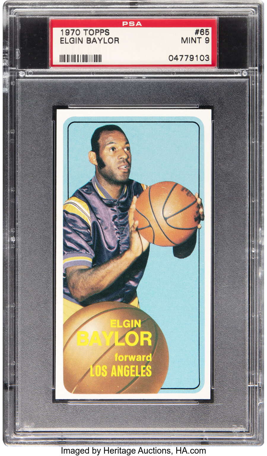 1970 Topps Elgin Baylor #65 PSA Mint 9 - None Higher!