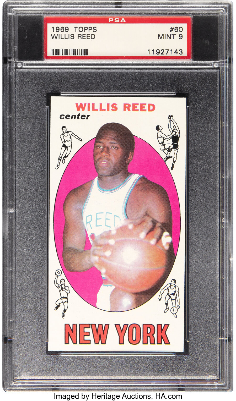 1969 Topps Willis Reed Rookie #60 PSA Mint 9 - Only One Higher!