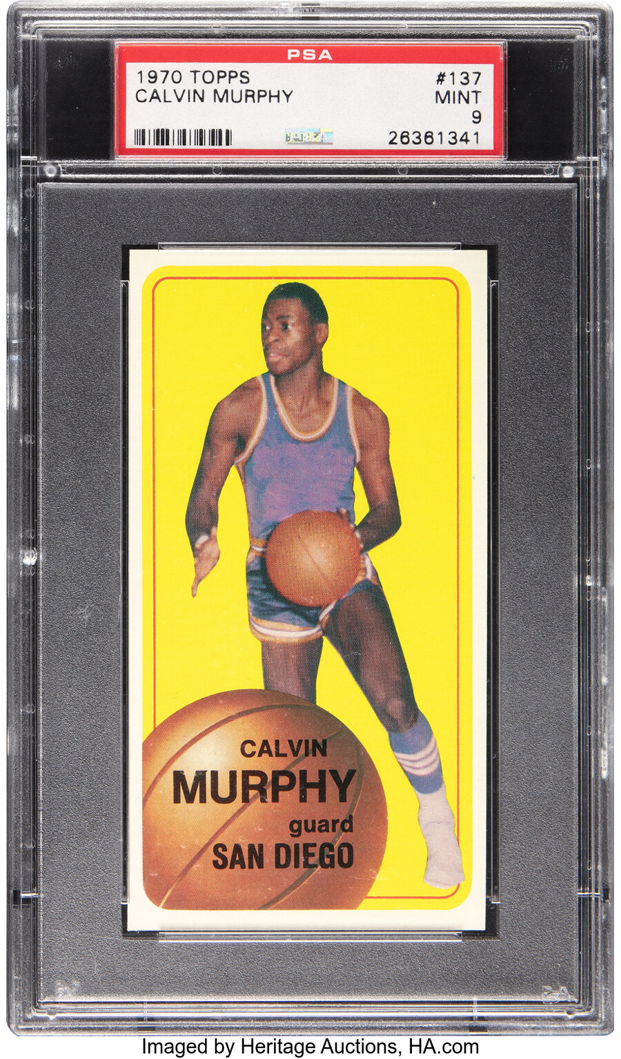 1970 Topps Calvin Murphy Rookie #137 PSA Mint 9 - Only One Higher!