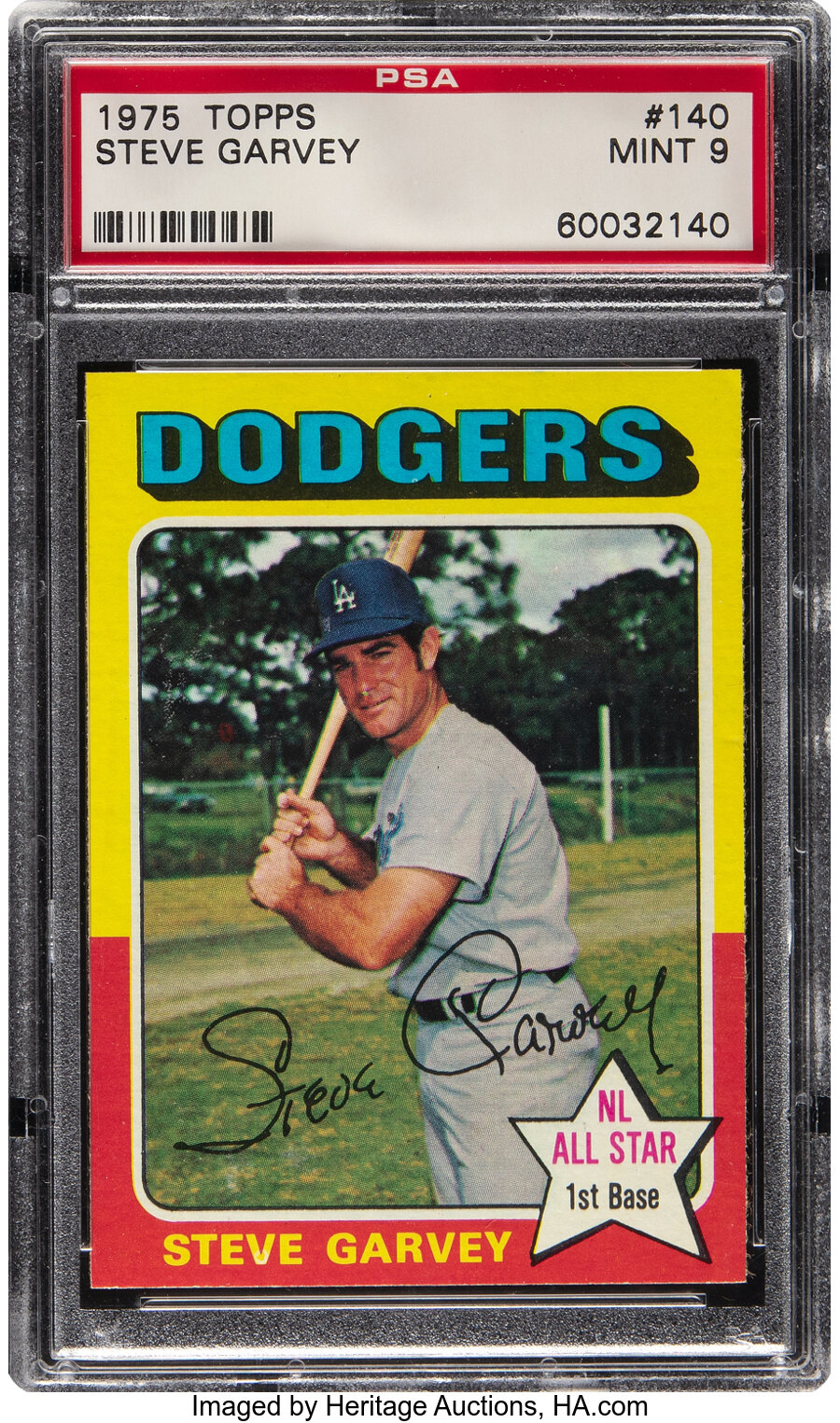 1975 Topps Steve Garvey #140 PSA Mint 9