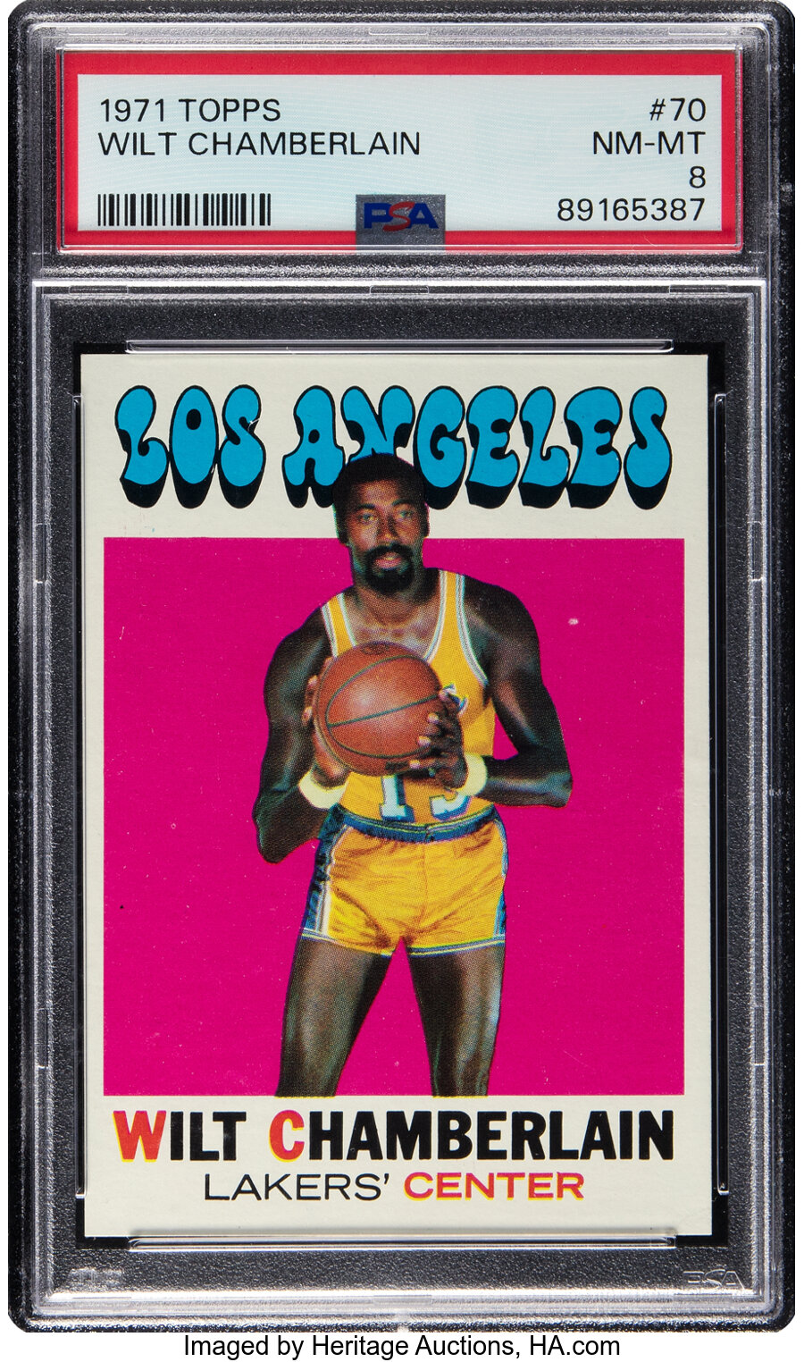 1971 Topps Wilt Chamberlain #70 PSA NM-MT 8