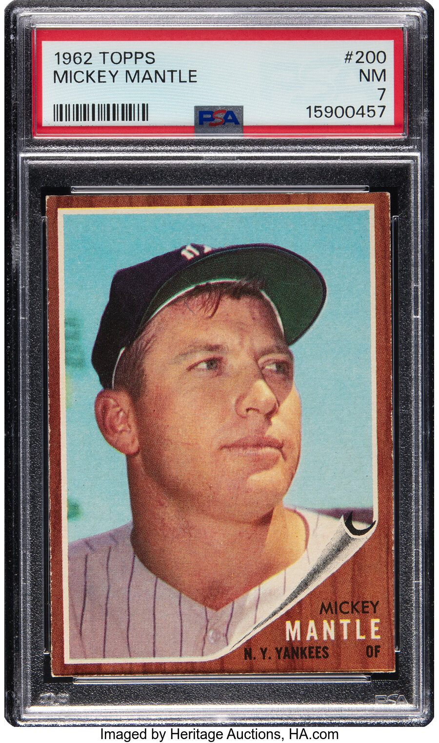 1962 Topps Mickey Mantle #200 PSA NM 7