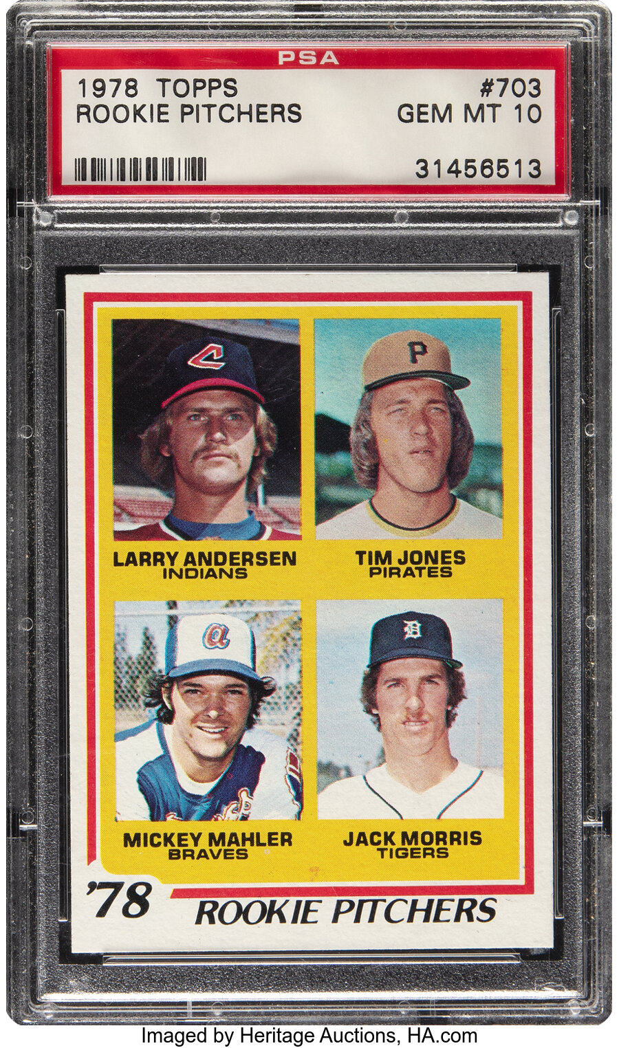 1978 Topps Jack Morris - Rookie Pitchers #703 PSA Gem Mint 10