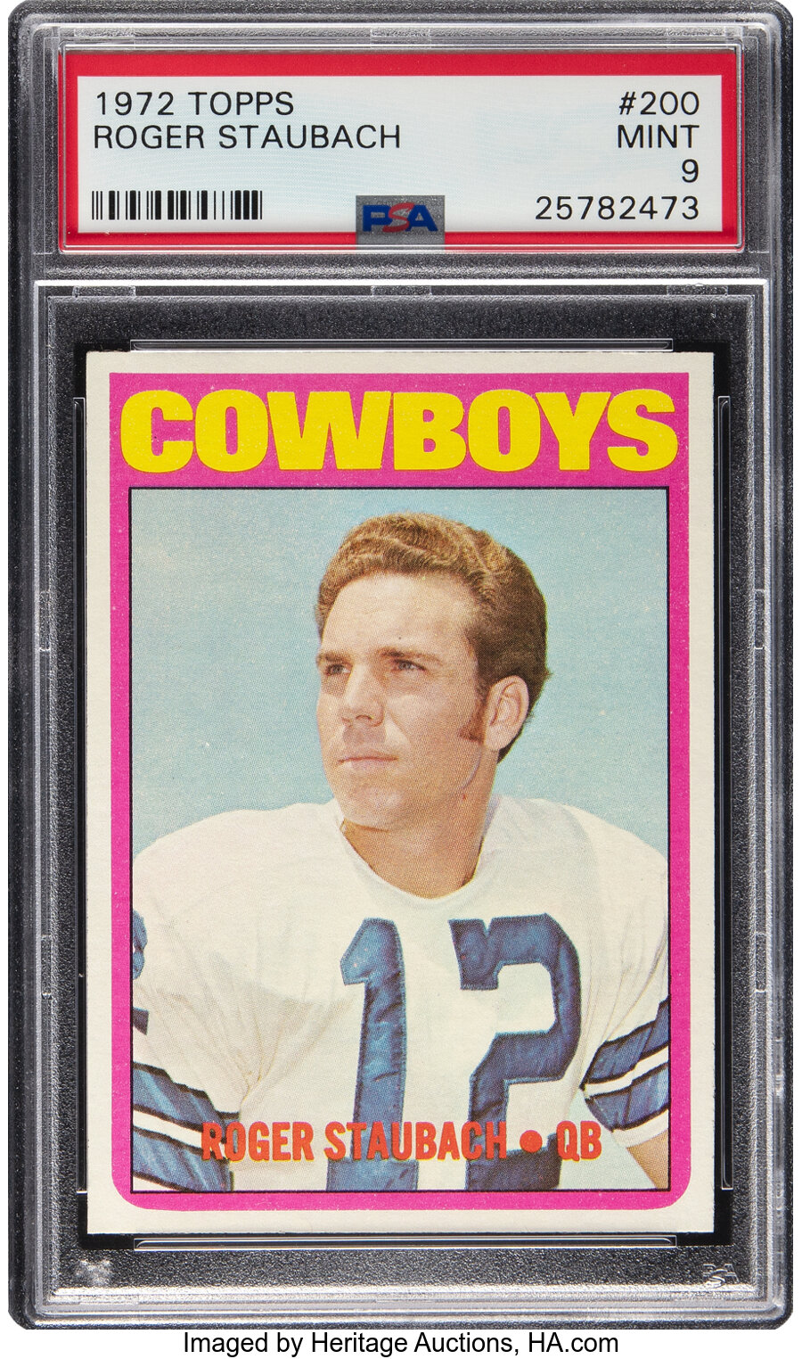 1972 Topps Roger Staubach Rookie #200 PSA Mint 9