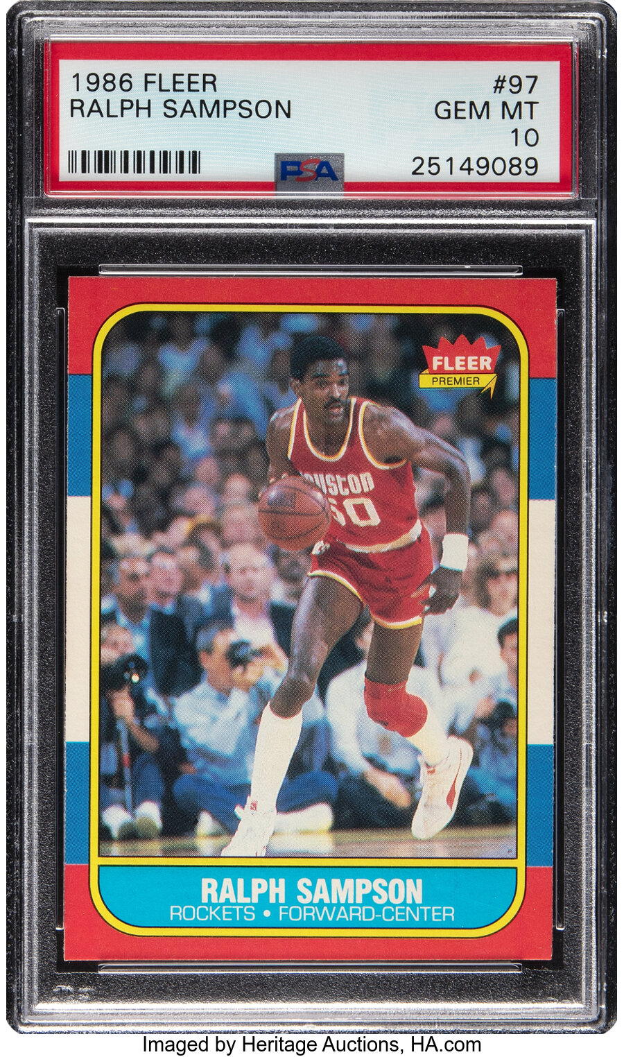 1986 Fleer Ralph Sampson Rookie #97 PSA Gem Mint 10