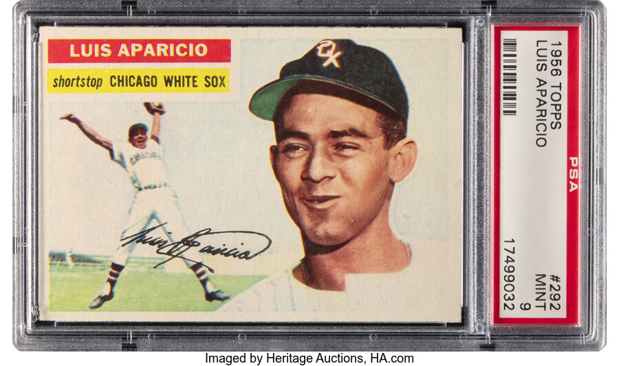 1956 Topps Luis Aparicio Rookie #292 PSA Mint 9