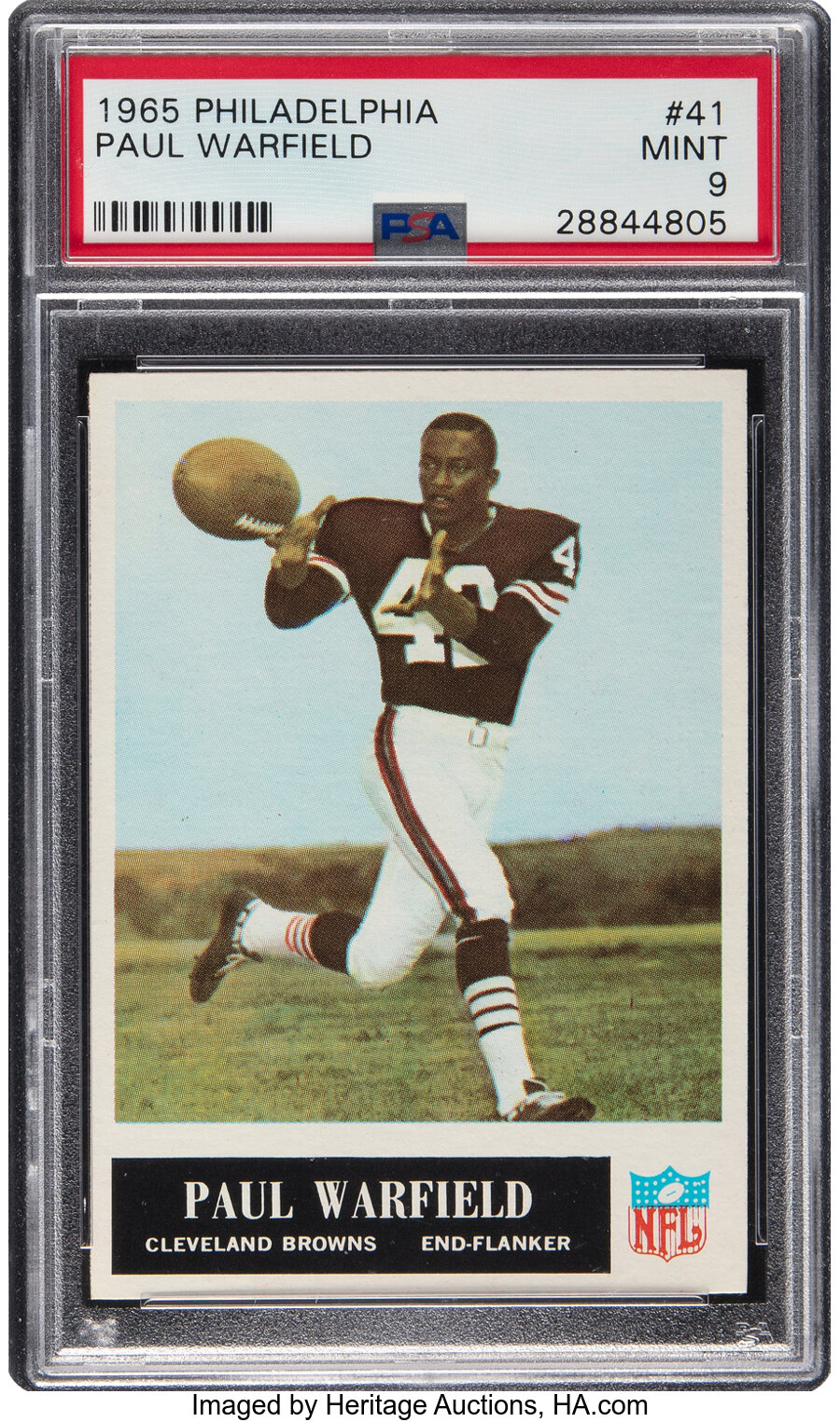 1965 Philadelphia Paul Warfield #41 PSA Mint 9