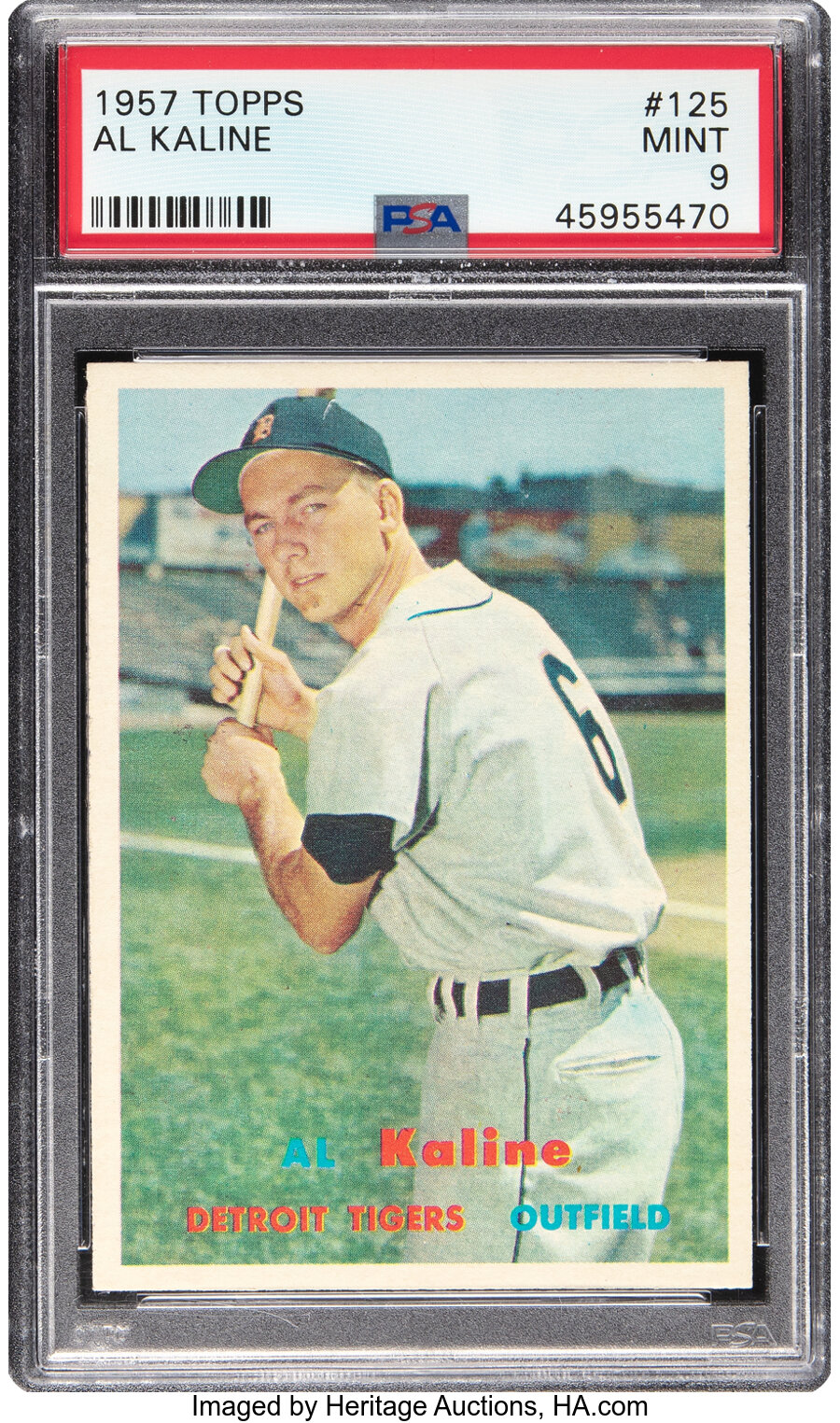 1957 Topps Al Kaline #125 PSA Mint 9