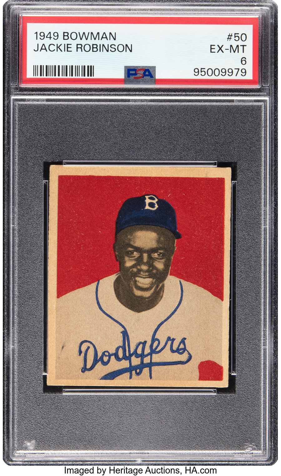 1949 Bowman Jackie Robinson #50 PSA EX-MT 6