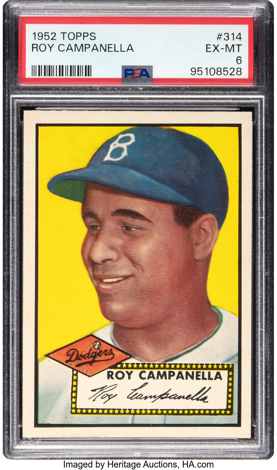 1952 Topps Roy Campanella #314 PSA EX-MT 6