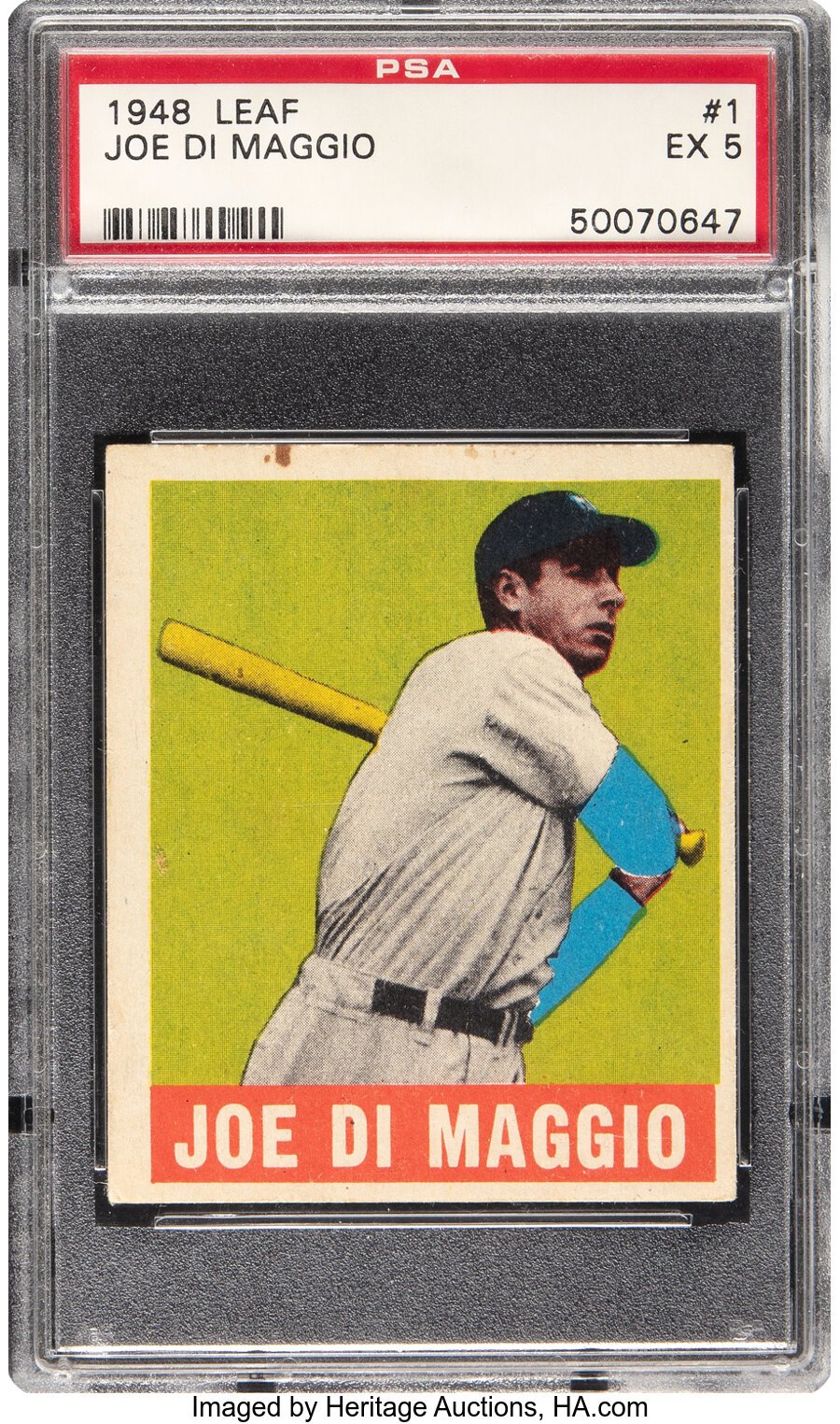 1948 Leaf Joe DiMaggio #1 PSA EX 5