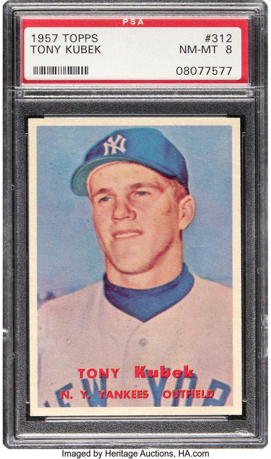 1957 Topps Tony Kubek #312 PSA NM-MT 8