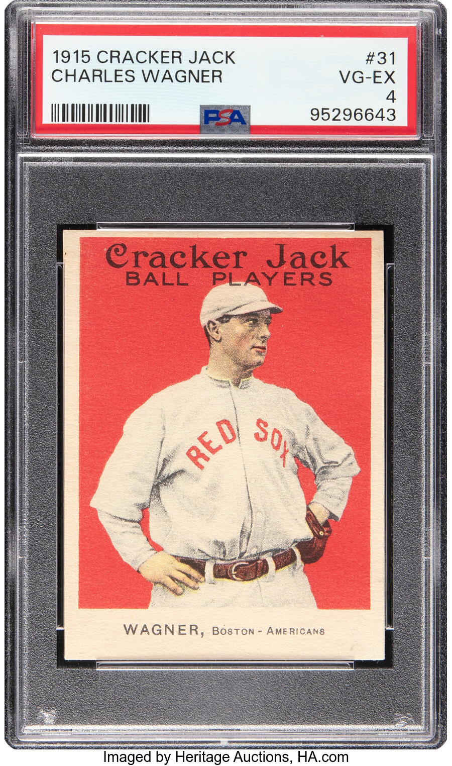 1915 Cracker Jack Charles Wagner #31 PSA VG-EX 4