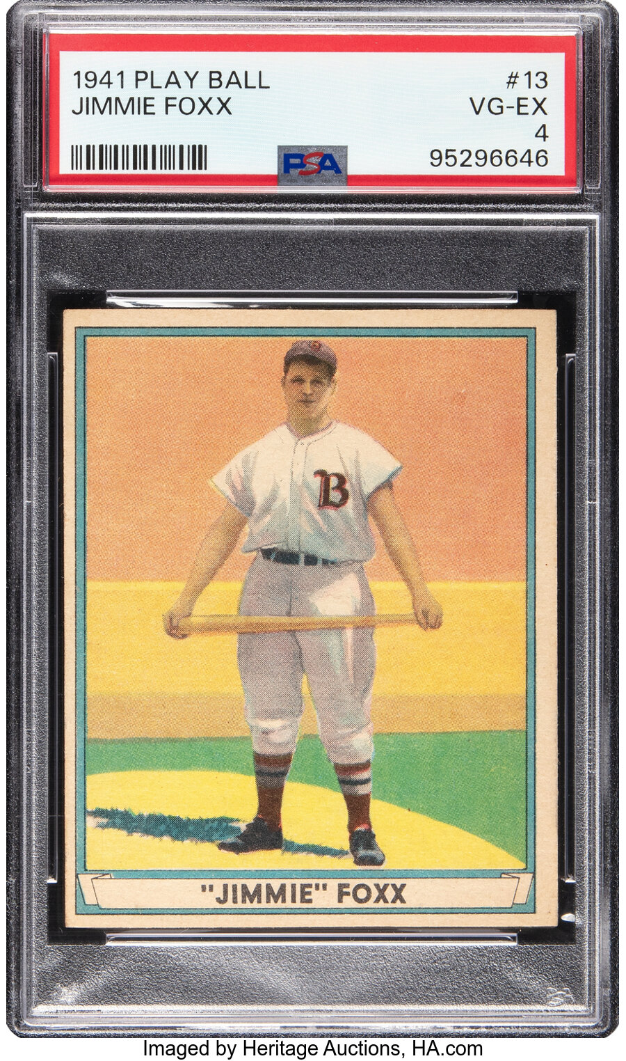 1941 Play Ball Jimmie Foxx #13 PSA VG-EX 4