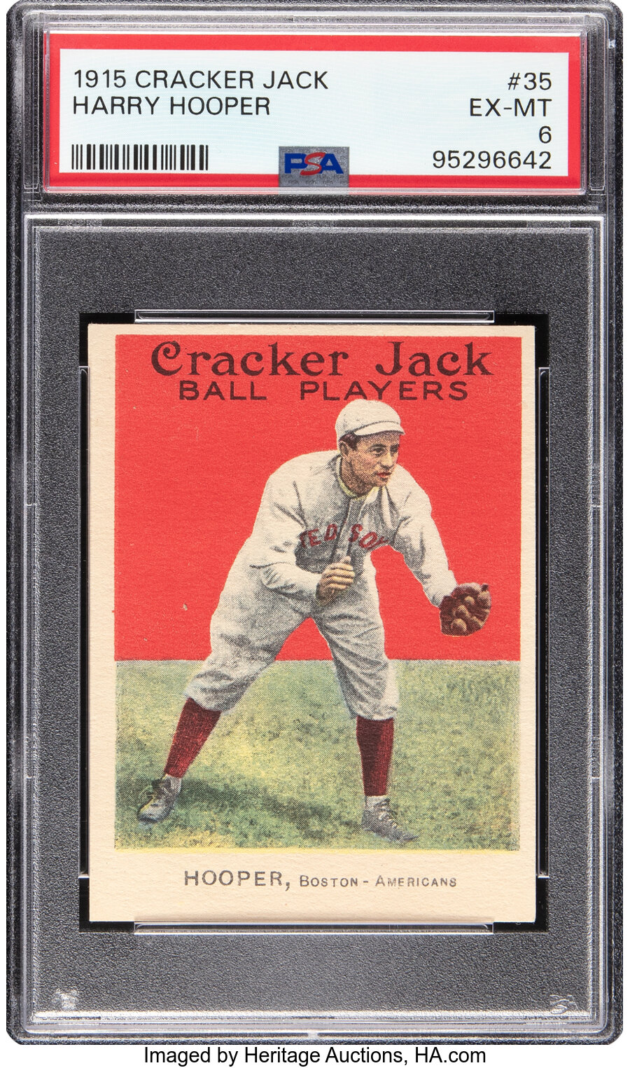 1915 Cracker Jack Harry Hooper #35 PSA EX-MT 6