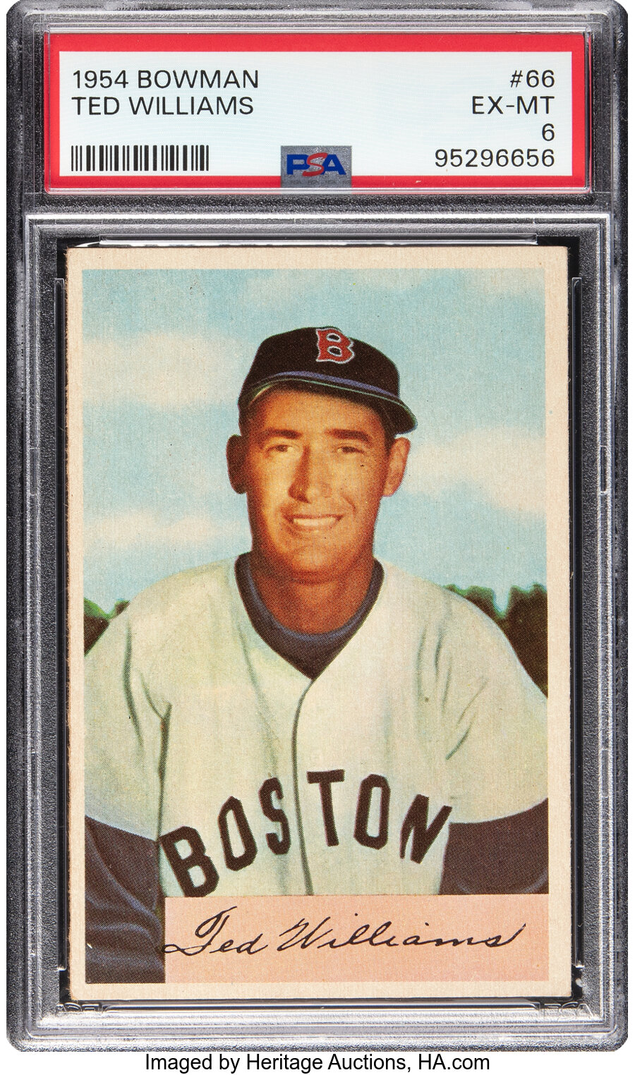 1954 Bowman Ted Williams #66 PSA EX-MT 6