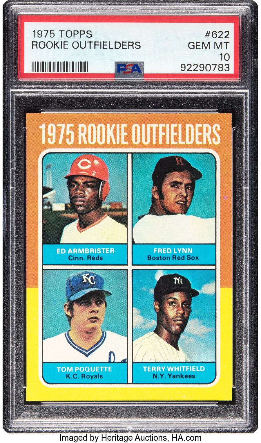 1975 Topps Fred Lynn - Rookie Outfielders #622 PSA Gem Mint 10