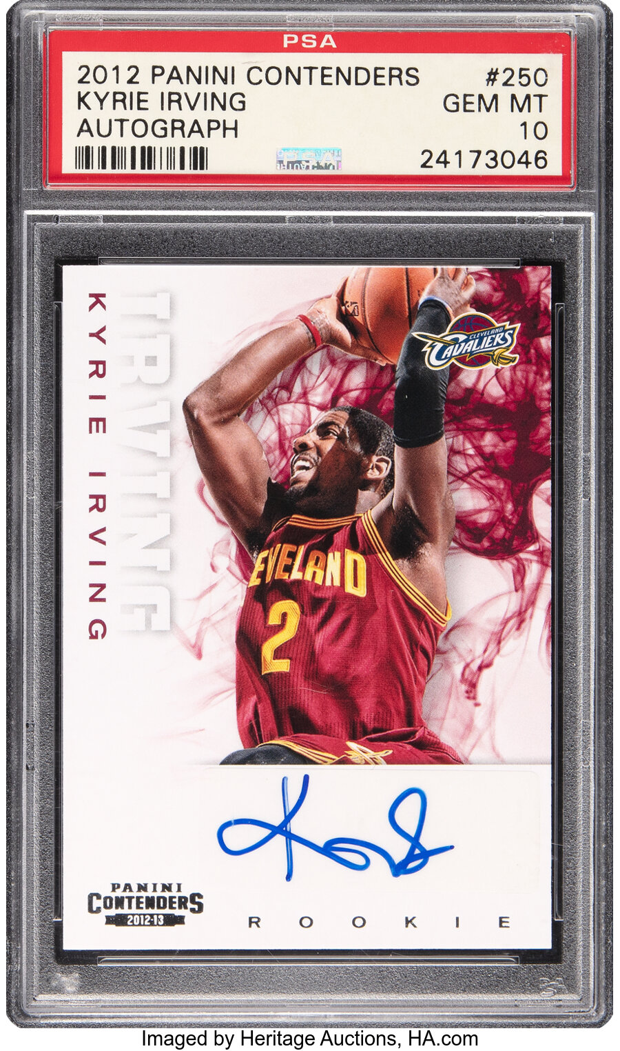 2012 Panini Contenders Kyrie Irving (Autograph) #250 PSA Gem Mint 10