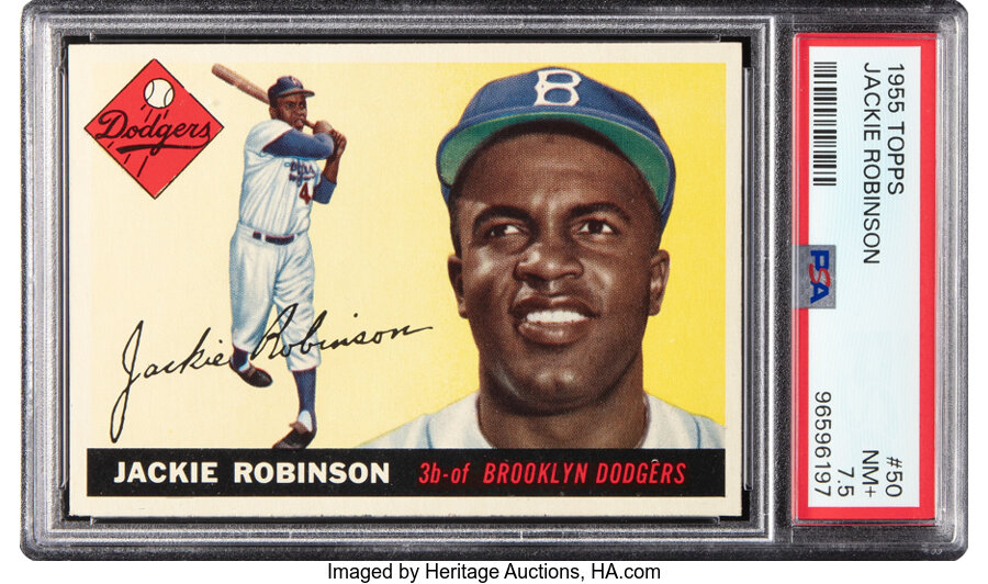 1955 Topps Jackie Robinson #50 PSA NM+ 7.5