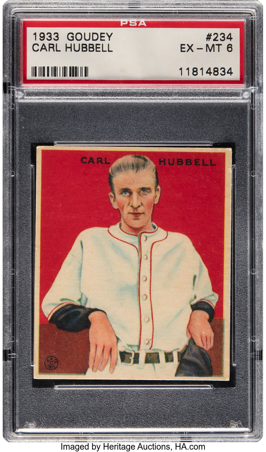 1933 Goudey Carl Hubbell #234 PSA EX-MT 6