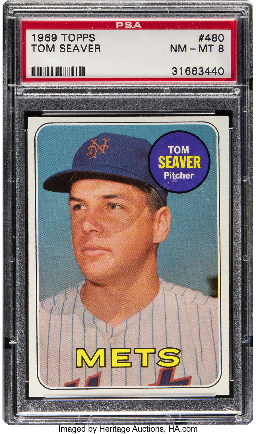 1969 Topps Tom Seaver #480 PSA NM-MT 8