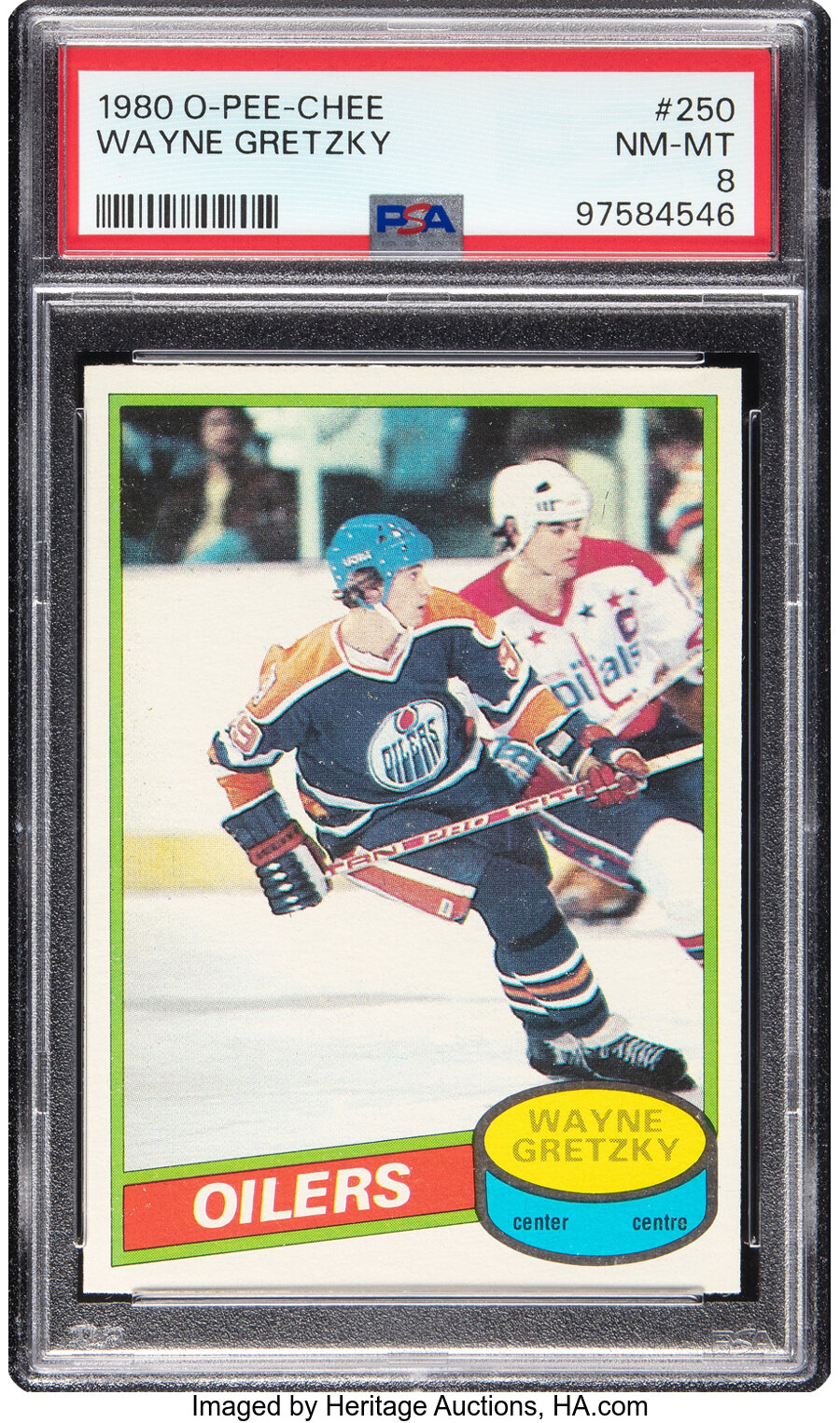 1980 O-Pee-Chee Wayne Gretzky #250 PSA NM-MT 8