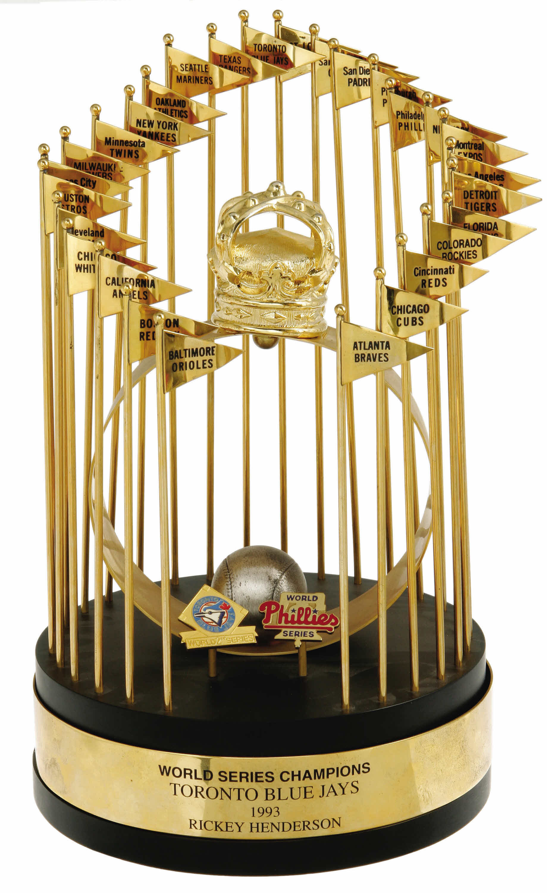1993 World Series Player's Trophy Presented to Rickey Henderson