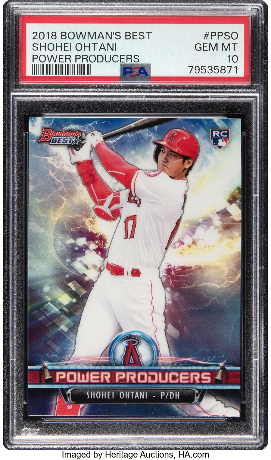 2018 Bowman's Best Power Producers Shohei Ohtani #PP-SO PSA Gem Mint 10