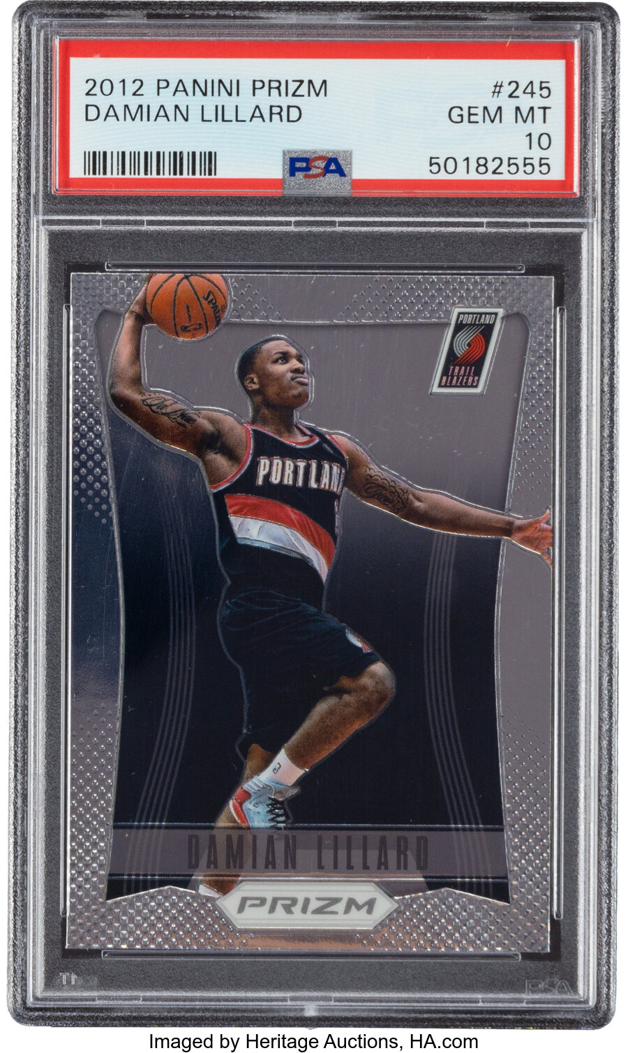 2012 Panini Prizm Damian Lillard Rookie #245 PSA Gem Mint 10