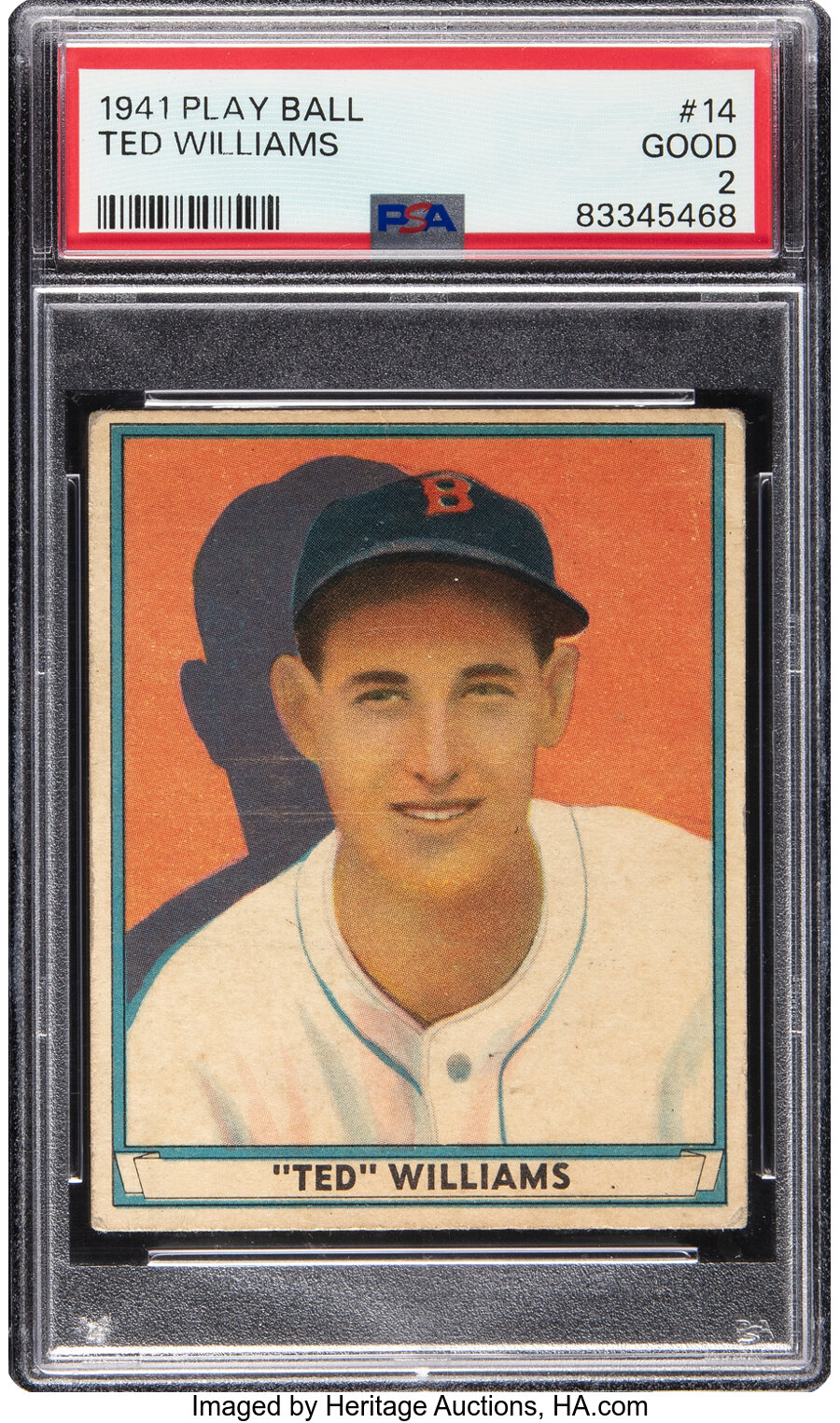 1941 Play Ball Ted Williams #14 PSA Good 2