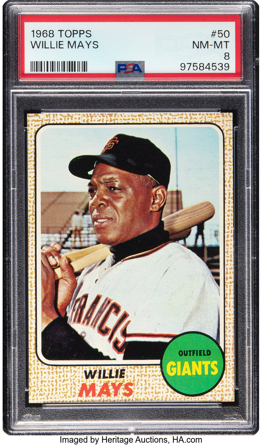 1968 Topps Willie Mays #50 PSA NM-MT 8