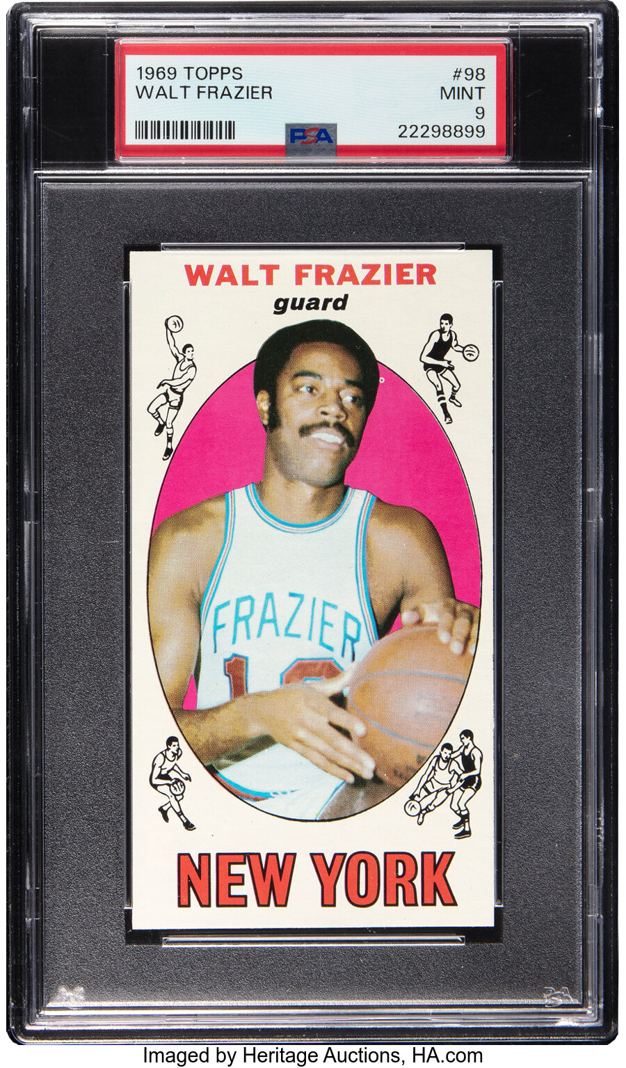 1969 Topps Walt Frazier Rookie #98 PSA Mint 9