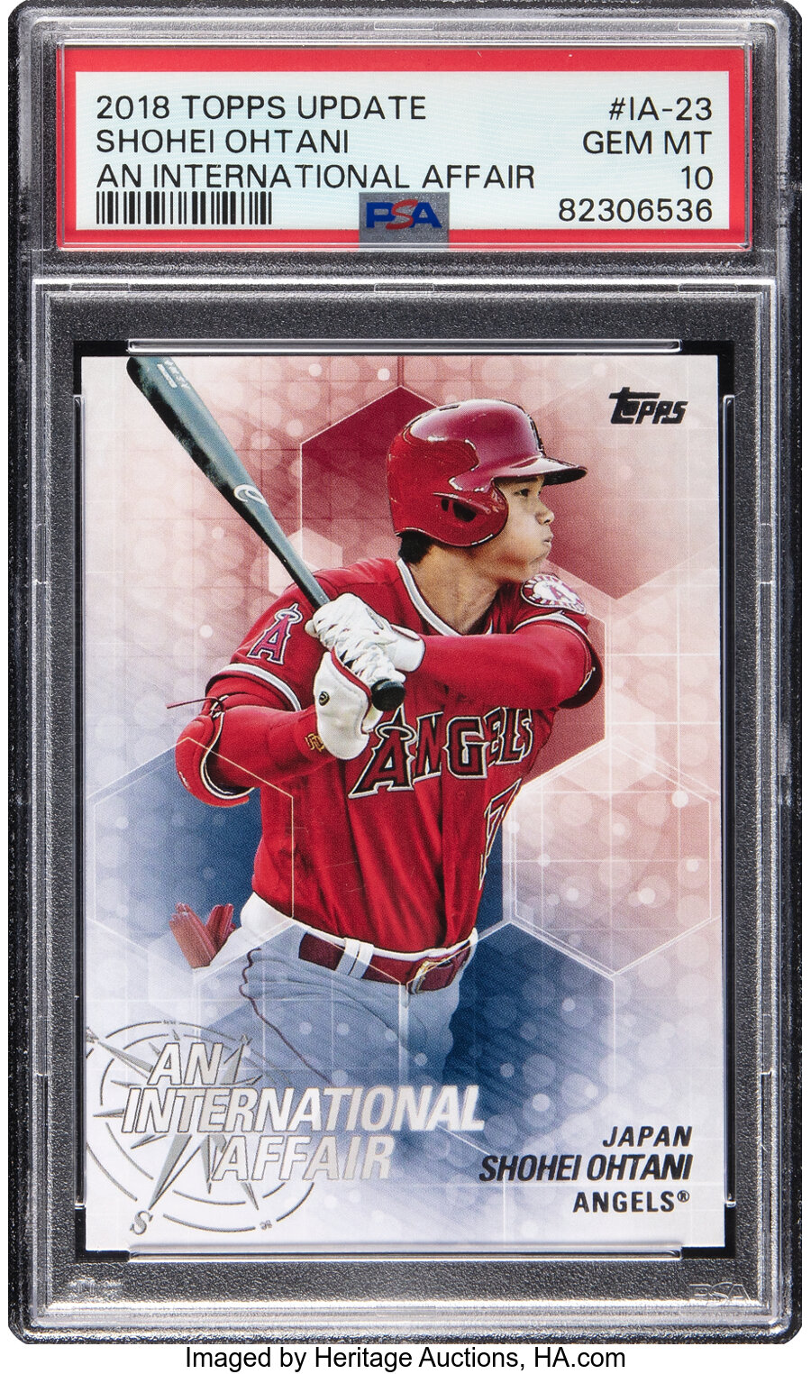 2018 Topps Update An International Affair Shohei Ohtani #IA-23 PSA Gem Mint 10